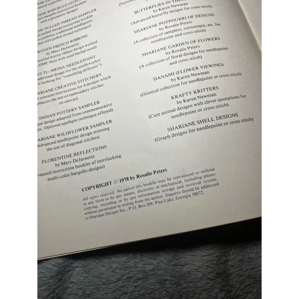 Vintage Cross Stitch Pattern Lot 3 Butterfly Sampler Booklets Shariane Circles